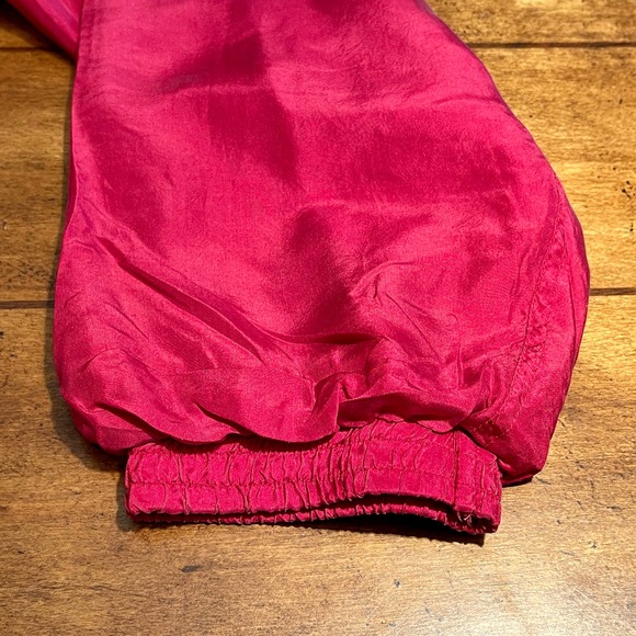 Diana D'or 100% Silk Sz Large 2-Piece Set Vintage 80s/90s NWT Zip Front S1026-01 - Picture 8 of 10